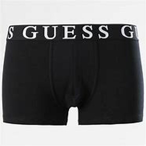 Guess Underwear - Caleçon hero coton - Sigle Guess Noir - Promotions Mode HOMME