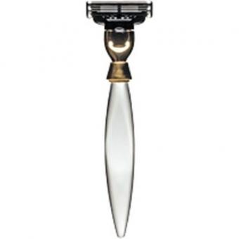 E Shave - Rasoir Moderne Transparent - Lames Mach 3® - Rasoir mach 3