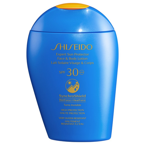 Shiseido - Lait Solaire Visage & Corps Shiseido SYNCHROSHIELD SPF 30 - Creme solaire homme corps