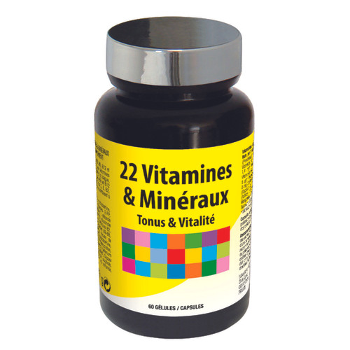 Nutri-expert - 22 Vitamines & Mineraux "Pour Toute La Famille" - 60 gélules végétales 