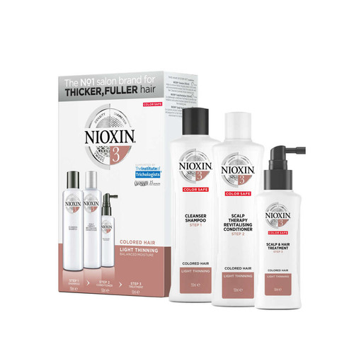 Nioxin - Kit anti-chute System 3 - Cheveux normaux à fins colorés - Apres shampoing cheveux homme