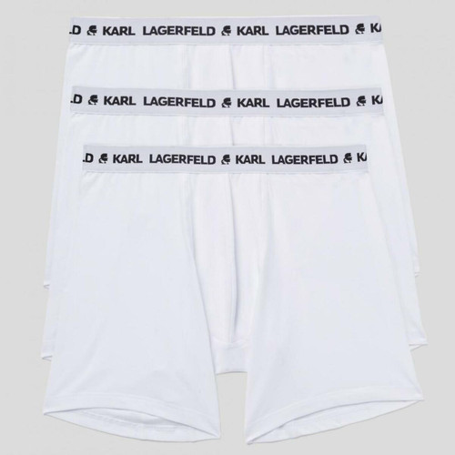 Lot de 3 boxers longs logotes coton Karl Lagerfeld