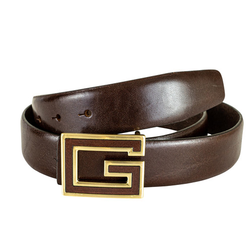 Guess Maroquinerie - Ceinture cuir marron - Guess Maroquinerie  - Promotions Mode HOMME