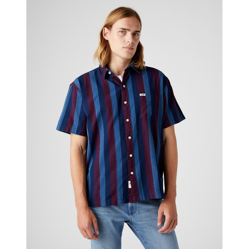 Wrangler - Chemise à rayures Homme  - Promotions Mode HOMME