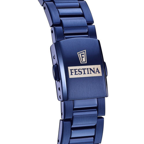 Montre Homme Festina AUTOMATICO F20631-1 - Bracelet Acier Bleu