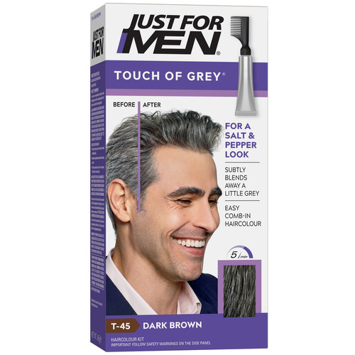 Just For Men - Coloration Cheveux Homme - Gris Châtain Foncé - Coloration homme just for men chatain fonce