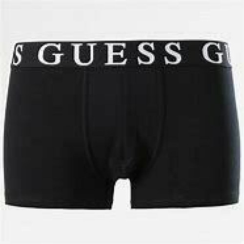 Guess Underwear - Caleçon hero coton - Sigle Guess Noir - Promotions Mode HOMME