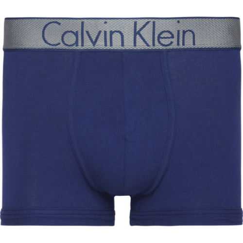 Boxer en Coton Stretch - Ceinture Siglée Bleu Calvin Klein Underwear