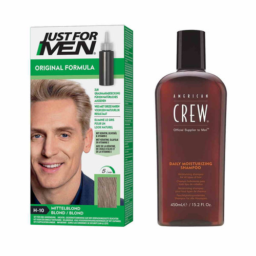 Coloration Cheveux & Shampoing Blond - Pack Just for Men