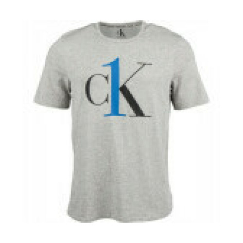 Calvin Klein Underwear - T SHIRT MANCHE COURTE Gris / Bleu - T shirt noir homme