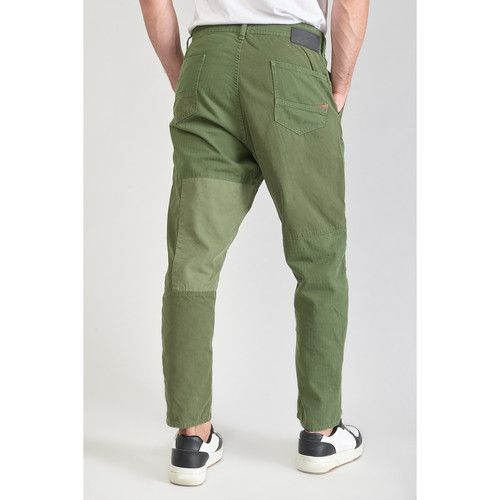 Pantalon loose, large MISTER vert en coton