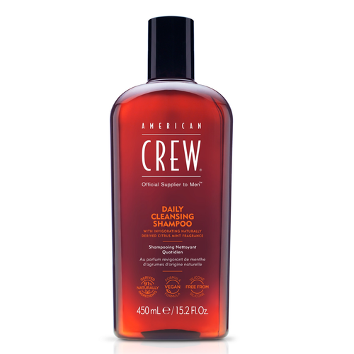 American Crew - Shampoing Nettoyant Quotidien Agrumes et Menthe 450 ml - Anti-Chute de Cheveux HOMME American Crew
