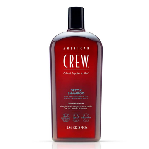 American Crew - Detox Shampoing Exfoliant et Purifiant - Anti-Chute de Cheveux HOMME American Crew