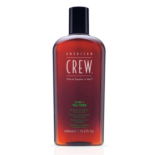 American Crew - 3en1 Arbre à Thé Shampoing, Soin, Gel Douche - Shampoing HOMME American Crew