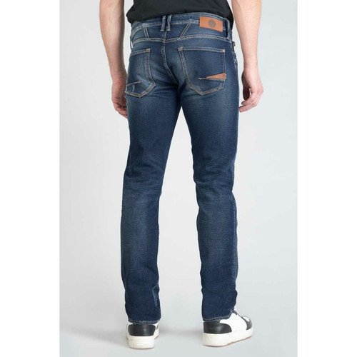 Jeans regular, droit 800/12, longueur 34 bleu en coton Zane Le Temps des Cerises