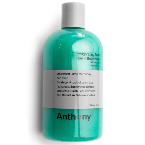 Anthony - Gel Douche Corps et Cheveux Energisant Invigorating Rush - Gels douches savons