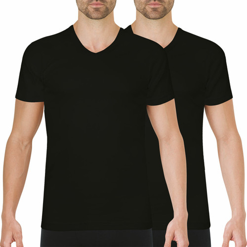 Athéna - Lot de 2 tee-shirts col V homme Easy Color - Promotions Mode HOMME