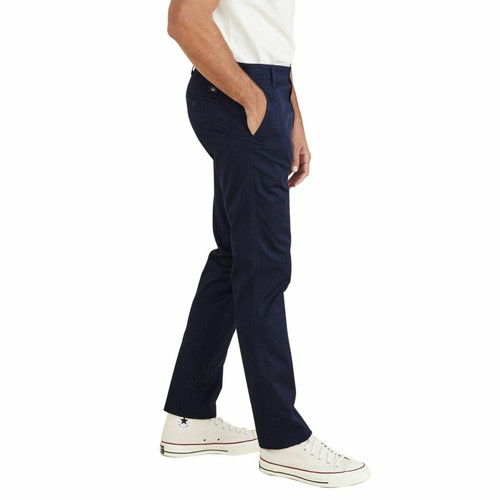 Dockers - Pantalon chino slim Original bleu marine - Promotions Mode HOMME
