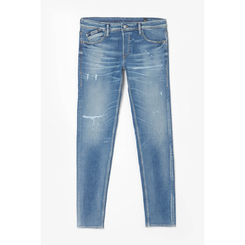 Jeans ajusté stretch 700/11, longueur 34 bleu Troy Le Temps des Cerises