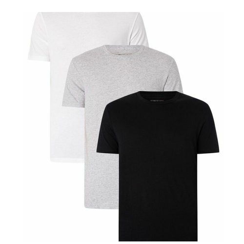 Lot de 3 tee-shirts col rond homme Active Core Coton Adidas gris