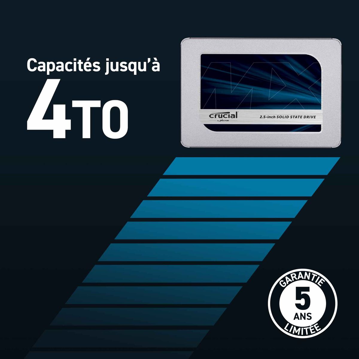 SSD Crucial MX500 4 To