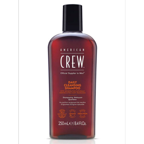 American Crew - Shampoing  DAILY CLEANSING -Agrumes et Menthe 250 ml - SOINS CHEVEUX HOMME
