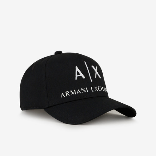 Armani Exchange - Casquette en coton noir - Accessoire mode homme
