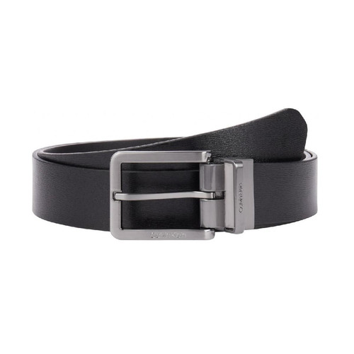 Calvin Klein Maroquinerie - ceinture noire en cuir - Promotions Mode HOMME
