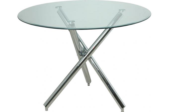 table ronde verre 100 cm