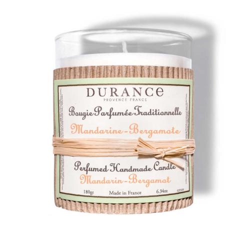 Durance - Bougie Parfumée Traditionnelle Mandarine Bergamote - Parfum homme