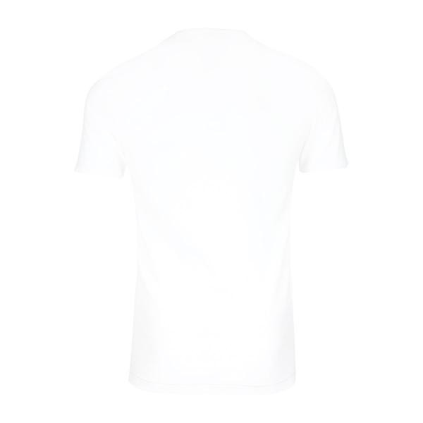Tee-shirt col V Pur Coton pour homme édition limitée 80 ans blanc