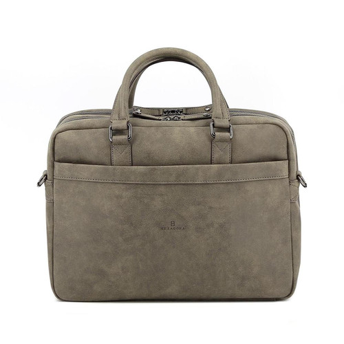 Hexagona - Porte-documents 15'' & A4 DIFFERENCE Taupe Jett - Sacs Homme