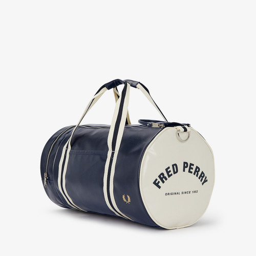 Fred Perry - Sac de voyage bleu/écru - Maroquinerie fred perry homme