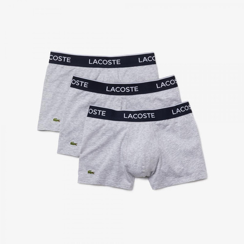 Lacoste Underwear - Lot de 3 boxers logotes ceinture elastique - Promotions Mode HOMME