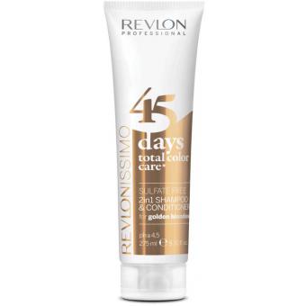 Revlon Professional - Shampooing Et Après-Shampooing Protecteur De Couleur 2en1 45 Days - Golden Blonde - Shampoing homme