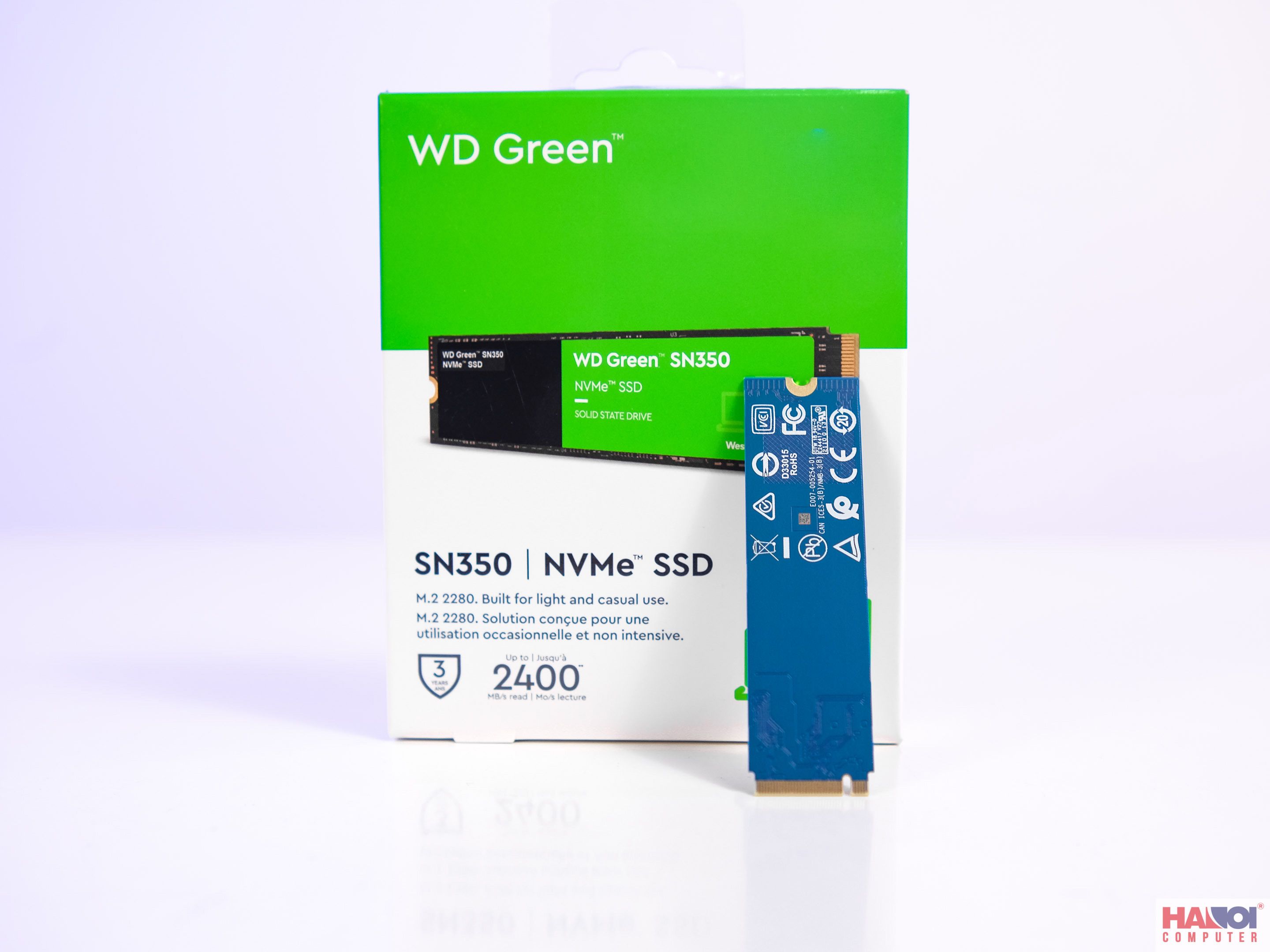 WD Green SN350 - 480 Go NVMe™ SSD - Bleu presentation