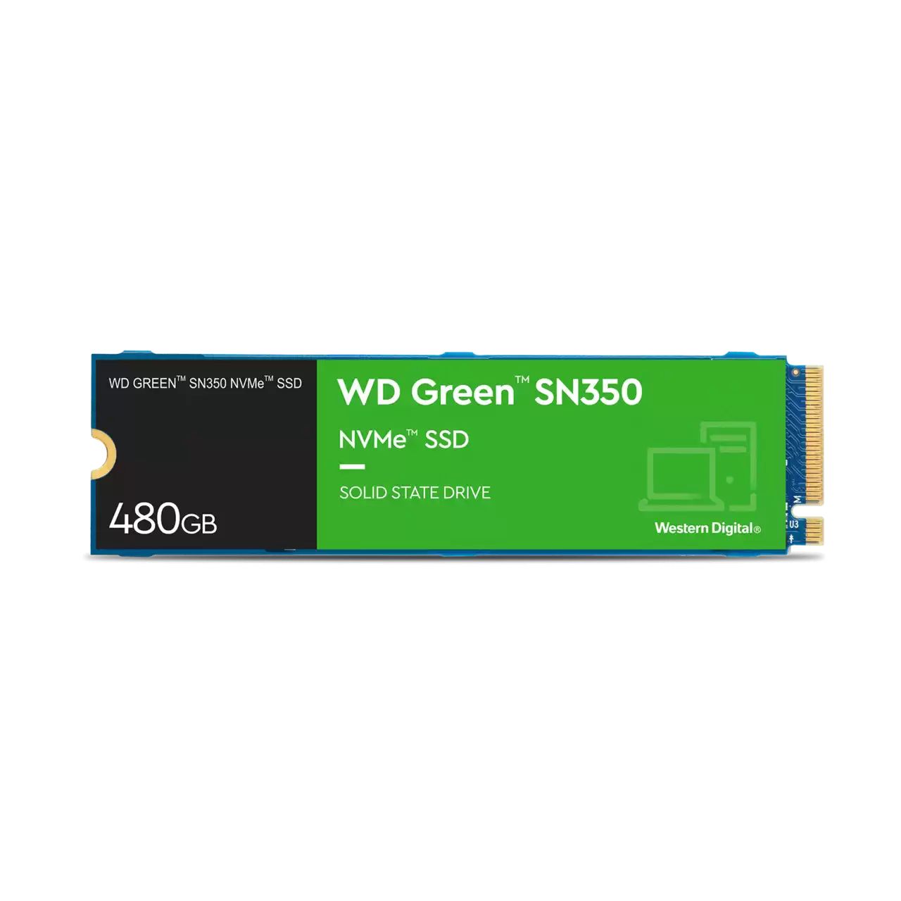WD Green SN350 - 480 Go NVMe™ SSD - Bleu