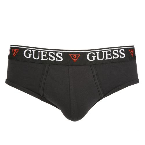 Guess Underwear - Slip hero coton - Sigle Guess - Slip blanc homme