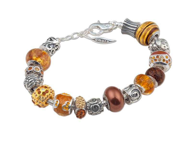 bracelet orange BR019