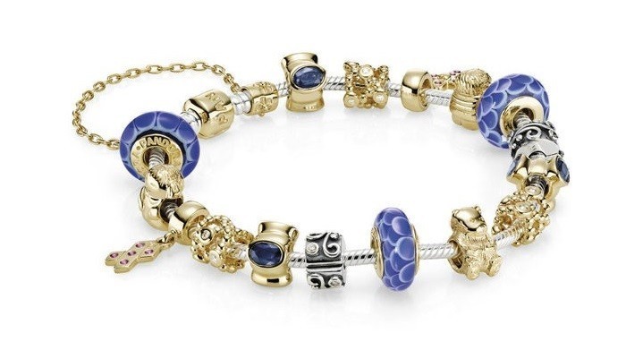 bracelet-argent-perles-or-bleu-marine