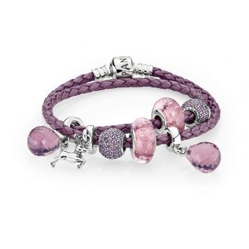 bracelet Cuir Violet de PANDORA