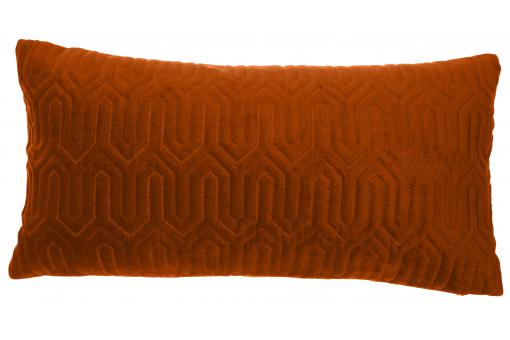 coussin rectangulaire ocre