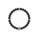 Guess Bijoux - Bracelet Homme Perles noires détails acier tête de lion Guess MEN IN GUESS UMB78000