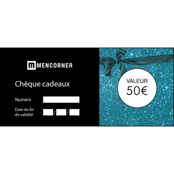 Mencorner.Com - Chèque Cadeau 50€ Mencorner - Produits mencorner