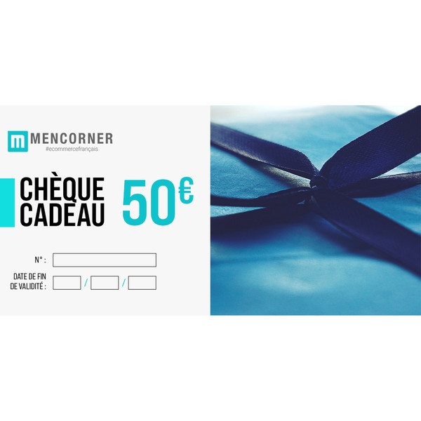 Chèque Cadeau 50€ Mencorner Mencorner.Com