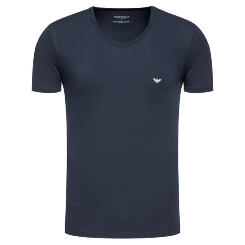 Emporio Armani Underwear - Emporio Armani T-shirt col V Bleu - Tee shirt homme