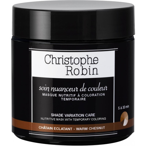 Christophe Robin - Masque nuanceur de couleur Châtain Eclatant - Teinture et Coloration Cheveux pour Hommes