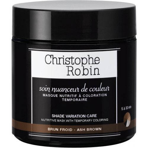 Christophe Robin - Masque nuanceur de couleur Brun Froid - Teinture et Coloration Cheveux pour Hommes
