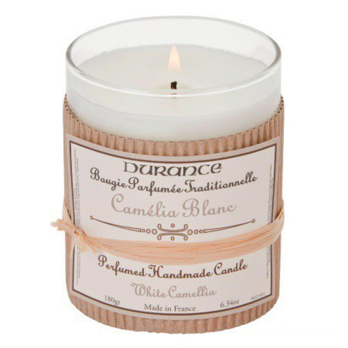 Durance - Bougie Traditionnelle DURANCE Parfum Camélia Blanc SWANN - Parfums d'Ambiance et Bougies Parfumées