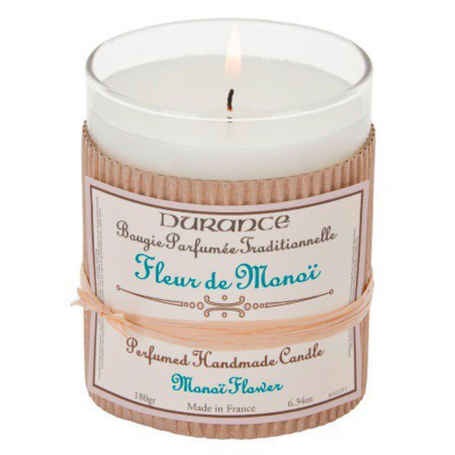 Durance - Bougie Traditionnelle DURANCE Parfum Fleur de Monoi SWANN - Parfums d'Ambiance et Bougies Parfumées